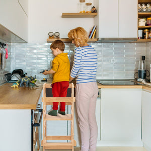 Solid Wood Learning Tower - Wood by Couch.com