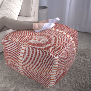 Morro Bay - Handcrafted Water Resistant Pouf - Multi Color by Couch.com