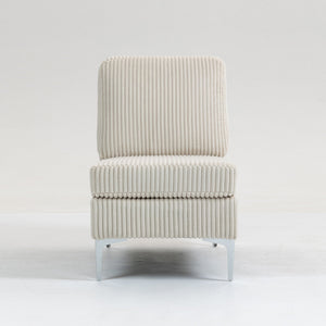 Single Couch Modular Armless Accent Chair With Back Cushion by Couch.com