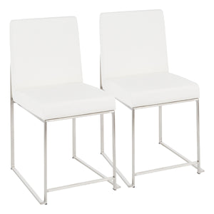 Fuji - Contemporary Modern Elegance High Back Dining Chair (Set of 2) by Couch.com