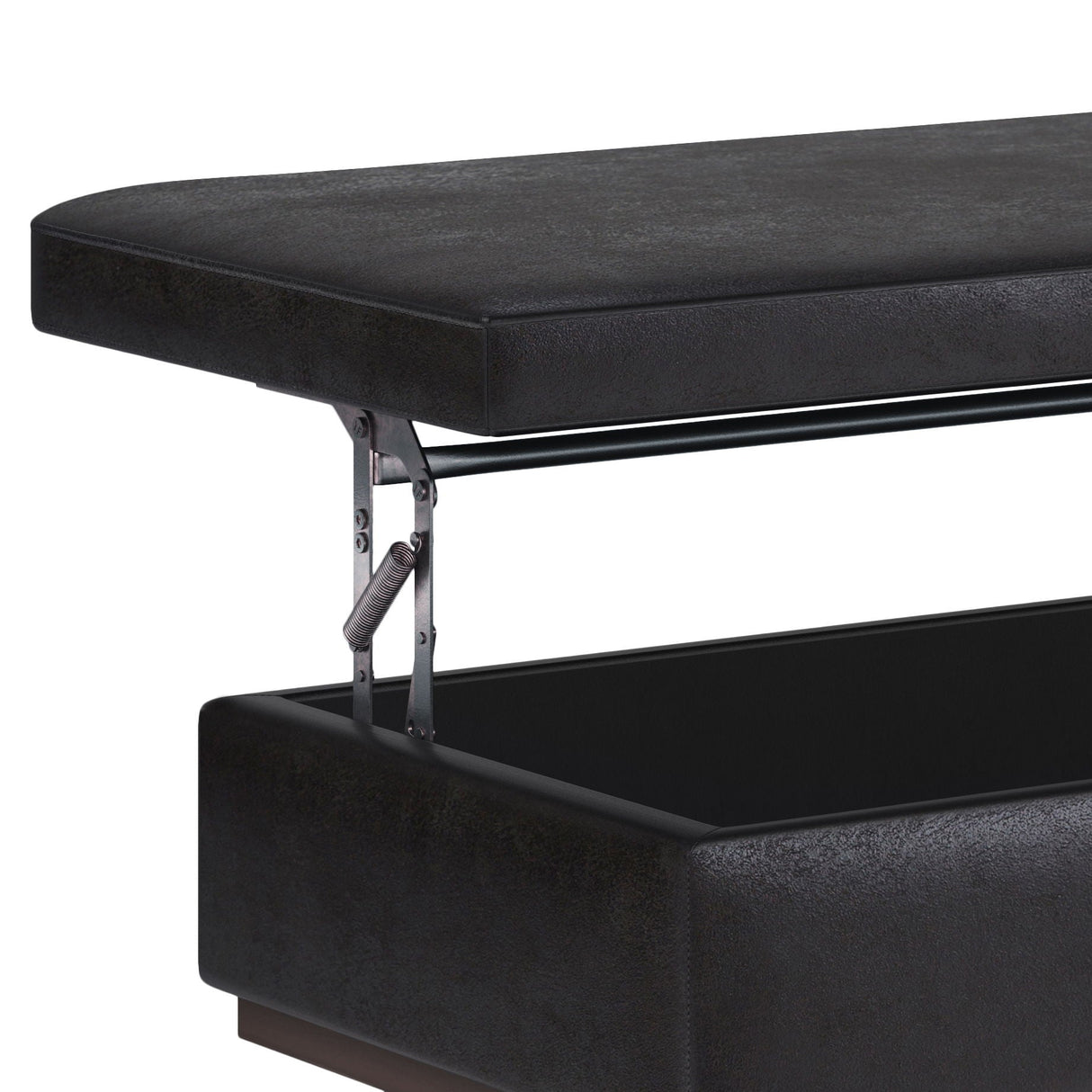 Owen - Lift Top Large Coffee Table Storage Ottoman, Mid Century Style by Couch.com