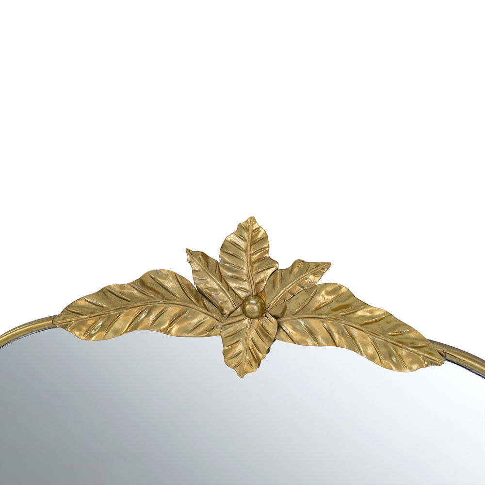 Arched Wall Mirror with Metal Frame