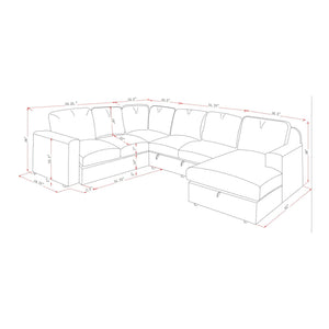 Melody - Contemporary Design Sectional Sofa