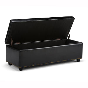 Hamilton - Upholstered Storage Ottoman by Couch.com