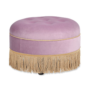 Yolanda - Round Upholstered Accent Ottoman by Couch.com