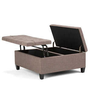 Harrison - Upholstered Coffee Table Storage Ottoman by Couch.com