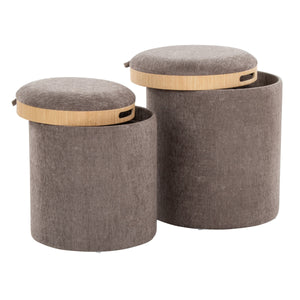 Tray - Contemporary Nesting Ottoman Set by Couch.com