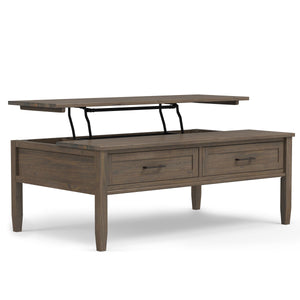 Ela - Lift Top Coffee Table - Smoky Brown by Couch.com