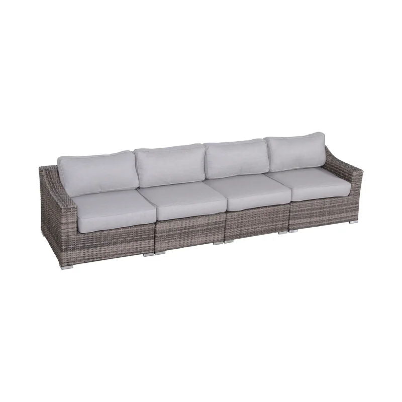 Rattan Sectional Sofa Set With Cushions by Couch.com