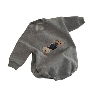 Ins Infant Toddler Korean Style Winter Clothes Jumpsuit