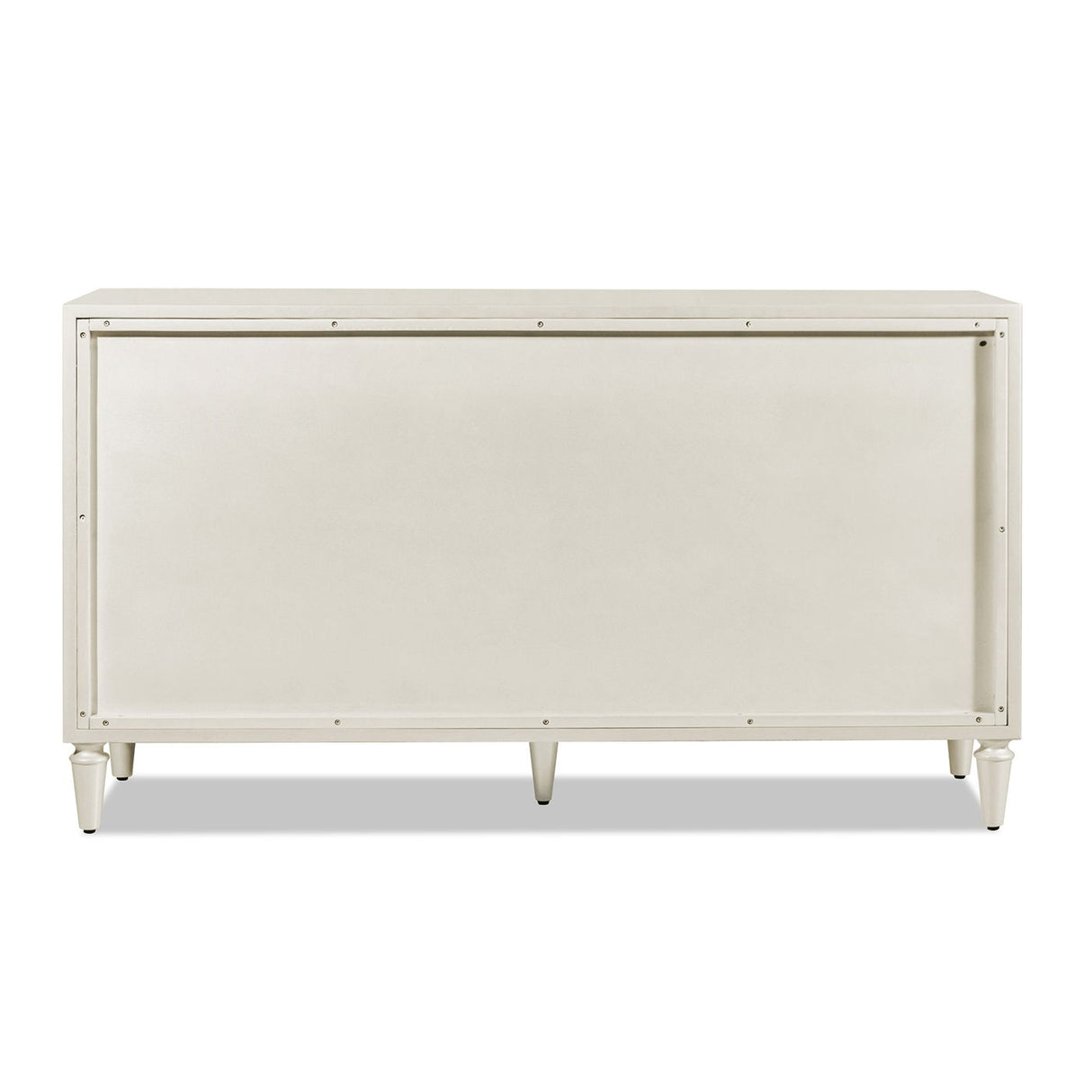 Couch.com Mahal Hand Painted Mandala Lacquered Sideboard Ivory Off-White, Durable Design, Weather-Resistant, Wood Construction, White Finish by Couch.com
