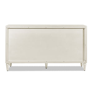 Mahal - Hand Painted Mandala Lacquered Sideboard - Ivory Off-White by Couch.com