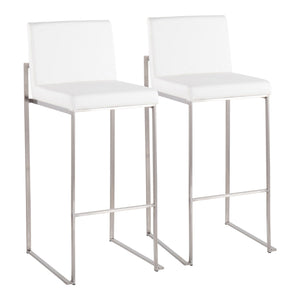 Fuji - Contemporary And Modern Elegance High Back Barstool by Couch.com