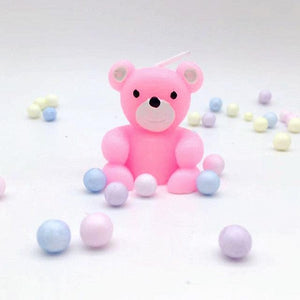 Bear Candle Birthday Cake Props Topper Card Cute Fantasy Cup Dessert Smiley  Love Bear  Table Dress Up Cake Props Party Cake Decor Supplies Toppers Birthday Cupcake Topper Various Cake Decorations for Birthday Party Photo Prop