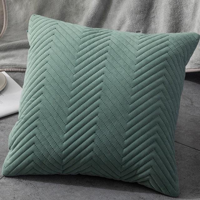 Beautiful Quilted Pillowcase Throw Pillow Covers Home Decor Velvet Square Throw Pillow Covers Decoration Pillow Cushion Sofa Living Room Simple Decorative Cushion Cover 45x45CM