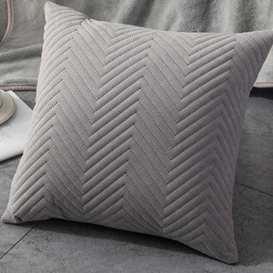 Beautiful Quilted Pillowcase Throw Pillow Covers Home Decor Velvet Square Throw Pillow Covers Decoration Pillow Cushion Sofa Living Room Simple Decorative Cushion Cover 45x45CM