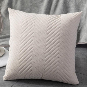 Beautiful Quilted Pillowcase Throw Pillow Covers Home Decor Velvet Square Throw Pillow Covers Decoration Pillow Cushion Sofa Living Room Simple Decorative Cushion Cover 45x45CM