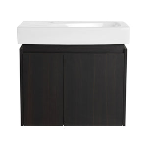 Modern Bathroom Vanity With Ceramic Basin, Wall Mounted Floating Sink Combo, Storage Cabinet by Couch.com