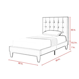 Bond Velvet Button Tufted Bedframe