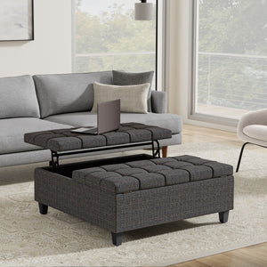 Harrison - Upholstered Coffee Table Storage Ottoman by Couch.com