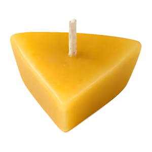 Floating Triangle Beeswax Candle