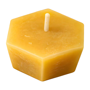 Floating Hexagon Beeswax Candle