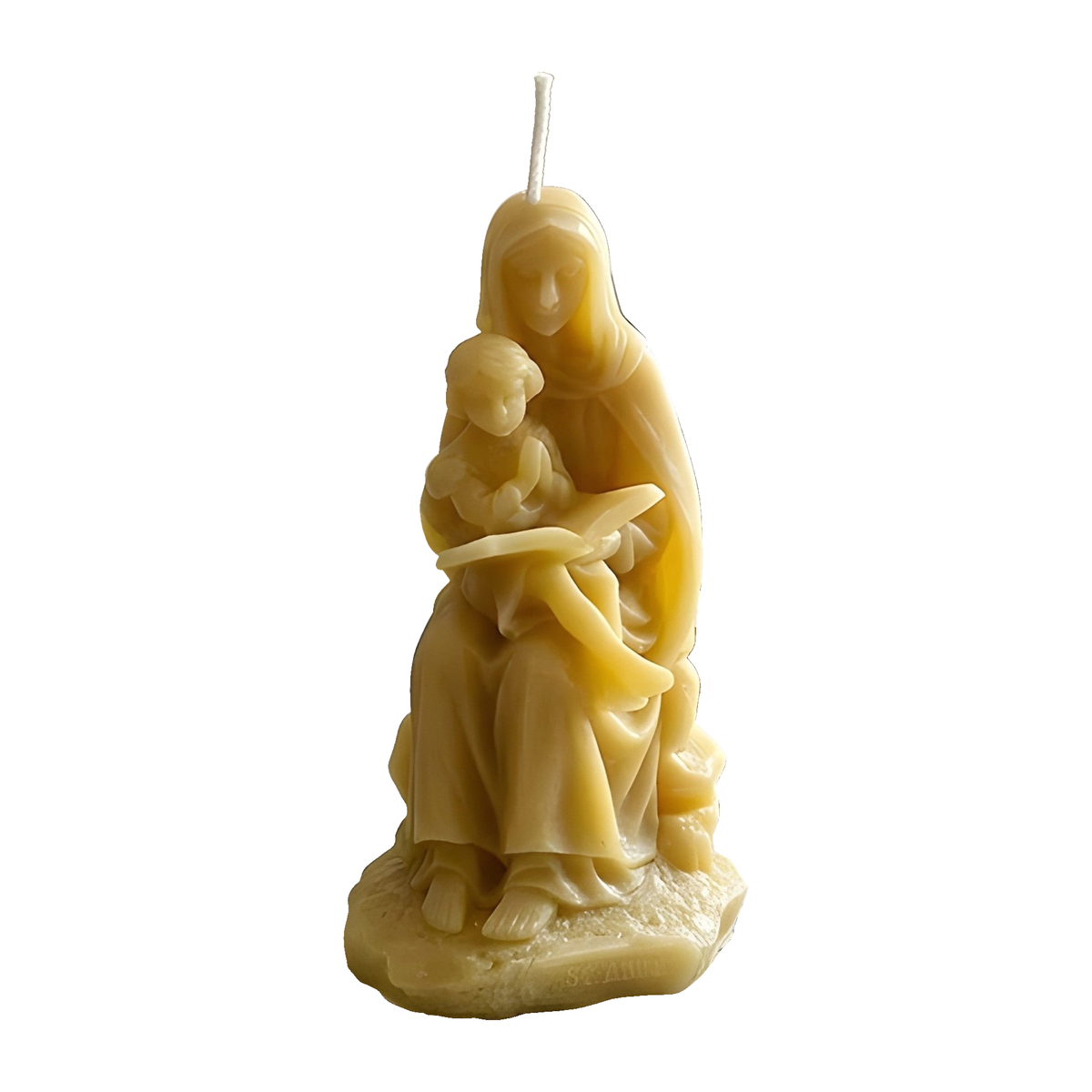 Saint Anne Teaching Virgin Mary Beeswax Christian Candle