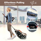 Lightweight Aluminium Frame Baby Stroller with Net-Beige