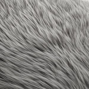 Aurora Faux Fur X-Leg Bench