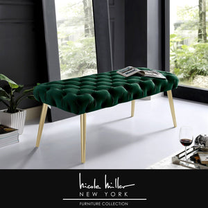 Claude Velvet Bench