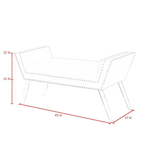 Crawford Velvet Bench