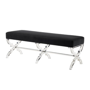 Giselle Velvet X-Leg Bench