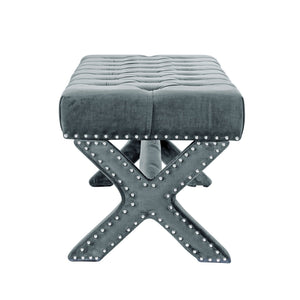 Louis Velvet X-Leg Bench