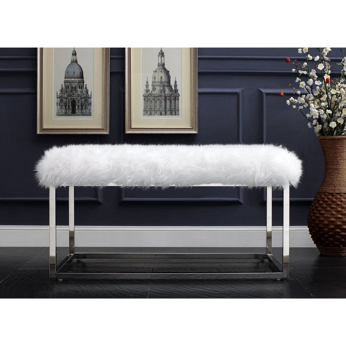 Monet Lux Fur Bench