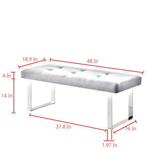 Oliver PU Leather Bench