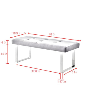 Oliver PU Leather Bench