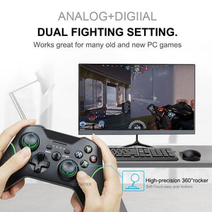Best Quality Black 2.4G Wireless Joystick Gamepad Controller Compatible With Pc Smartphones Tablets Laptops Monitors