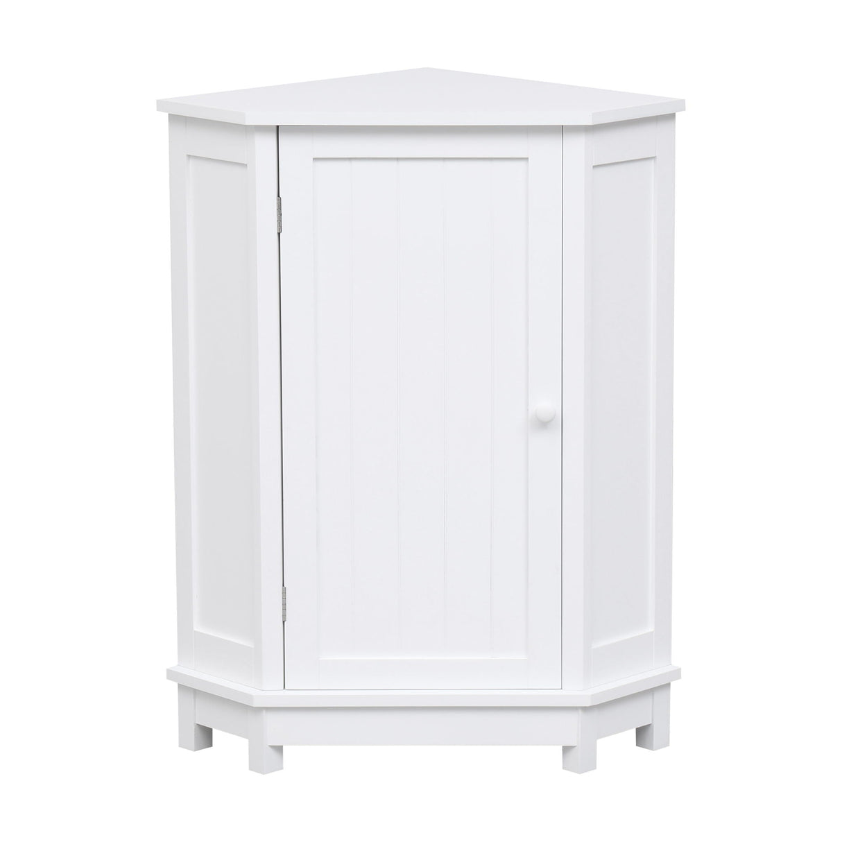 Bathroom Cabinet Triangle Corner Storage Cabinet With Adjustable Shelf Modern Style