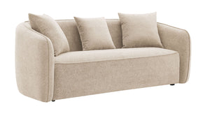 Keith - Chenille Sofa With 3 Matching Color Toss Pillows by Couch.com
