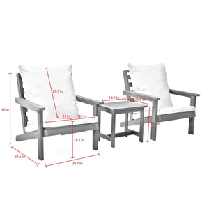 Salman Outdoor 3pc Seating Group