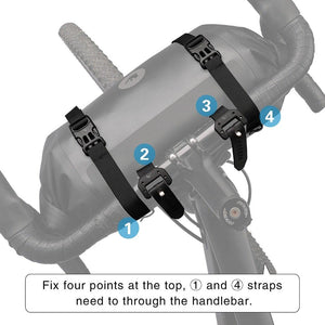 Bicycle Bag Waterproof Big Capacity Handlebar Bag 2 Piece Front Tube Cycling Bag  Bike Accessories Bike Bag Waterproof Bike Handlebar Bag Bicycle For Sport Bicycle Cycling Accessories