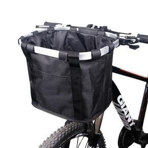 Bicycle Basket Handlebar Cycling Carryings Holder Bike Riding Pouch Cycle Biking Front Baggage Bag Load Bike Basket Detachable Bicycle Basket Folding Small Pet Cat Dog Carrier Front Handlebar Basket For Most Mountain Bikes And Bicycles Easy Install