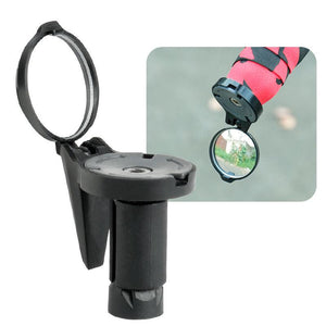 Bicycle Drop Bar Rear View Convex Mirror Handlebar Universal Left Right Mount Acrylic Convex Back Sight Reflector Fashionable Design Bar End Folding Minimalist Mirror Foldable Convex Rear View Safe And Stylish Bike Riding