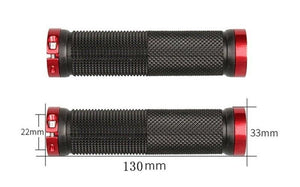 Bicycle Handlebar Grips Cycling Bicycle Accessories Non-Slip Bicycle Handlebar Grips Bike Handle Ergonomic Shockproof Bicycle Handle Grip With Adjustable Aluminum Lock For Mountain Bike