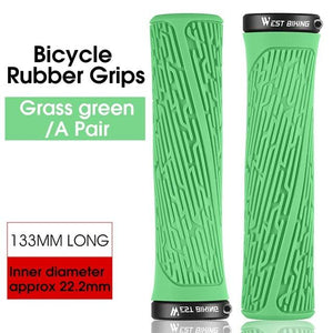 Bicycle Handlebar Grips Cycling Bicycle Accessories Non-Slip Bicycle Handlebar Grips Bike Handle Ergonomic Shockproof Bicycle Handle Grip With Adjustable Aluminum Lock For Mountain Bike
