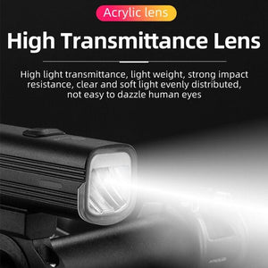 Bicycle Light Front USB Charging Bike Headlight Night Glare Flashlight Road Cycling Bicycle Front Headlight And Back Taillight LED Bike Headlight 5 Modes For Men Women Road Mountain Night Riding 4800mAh