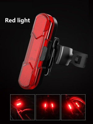 Bicycle Lights Waterproof Riding Rear Light Usb Rechargeable Mountain Bike Headlight Cycling Light Tail-Lamp Bright Bicycle Rear Cycling Safety Flashlight