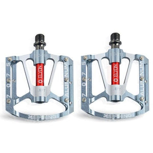 Bicycle pedal Flat Bike Pedals Road 3 Seal Bearings Mountain Bike aluminum Wide Platform Mountain Bike Pedals Flat Bicycle Pedals Lightweight Road Bike Pedals Fiber Sealed Bearing Flat Pedals