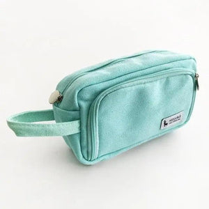 Big Storage Large Capacity Pencil Case Kids Pencil Bag For Students Vintage Grid Print Fabric Stationary Bag School Supply