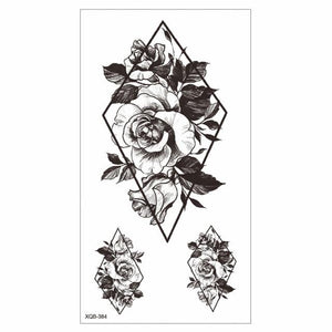 Big Tiger Lion Waterproof Temporary Sticker Tattoo Arm Legs Fake Tattoo Stickers For Adults Realistic Luxury Design For Mens Womens